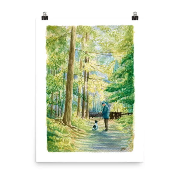 Man's Best Friend | Watercolor Print