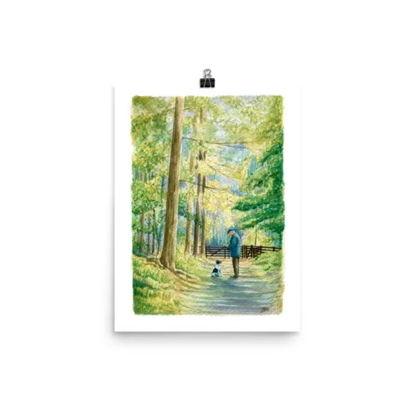 Man's Best Friend | Watercolor Print