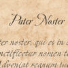 Pater Noster Poster in Latin
