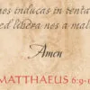 Pater Noster Poster in Latin