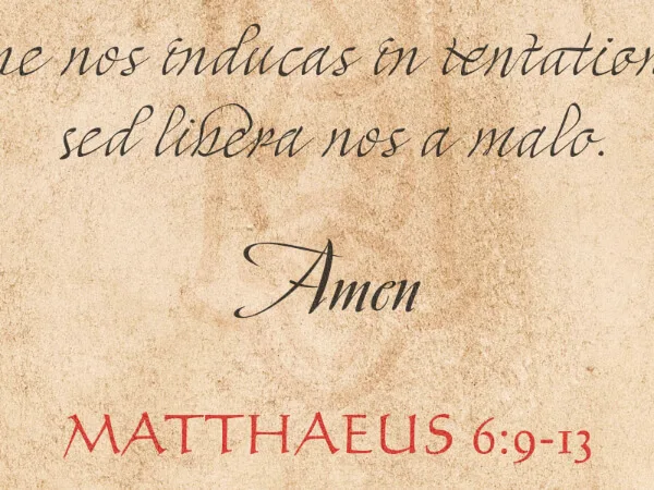 Pater Noster Poster in Latin