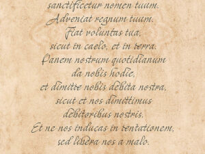 PSALMS20POSTER20BACKGROUND202420X20362020PATER20NOSTER20REDUCED2060020X20900PX.jpg Pater Noster Poster in Latin