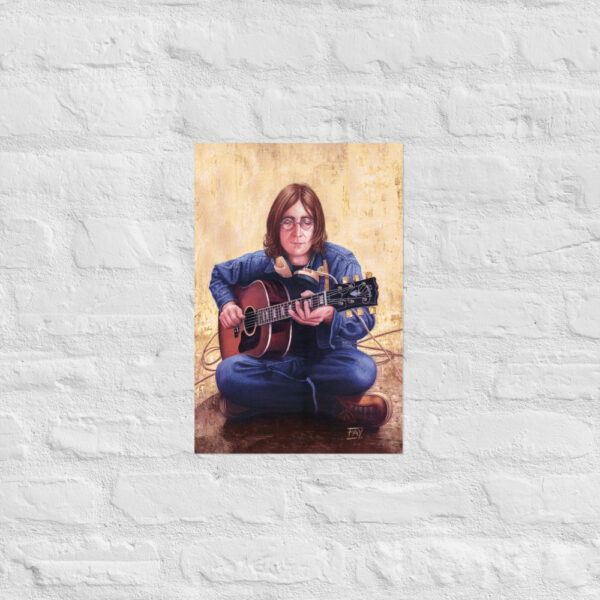 John Lennon Acoustic Guitar Portrait | Poster