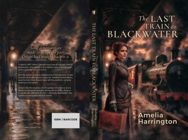 The Last Train to Blackwater historical mystery book cover paperback wrap preview