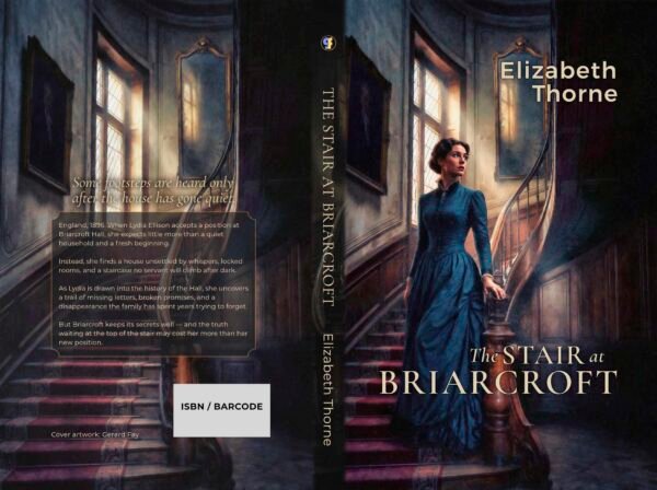 The Stair at Briarcroft historical mystery book cover paperback wrap preview